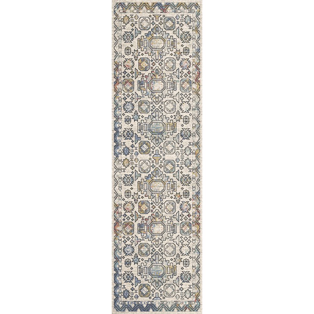 Dynamic Rugs 4090-199 Mabel 2.2 Ft. X 7.7 Ft. Finished Runner Rug in Ivory/Multi